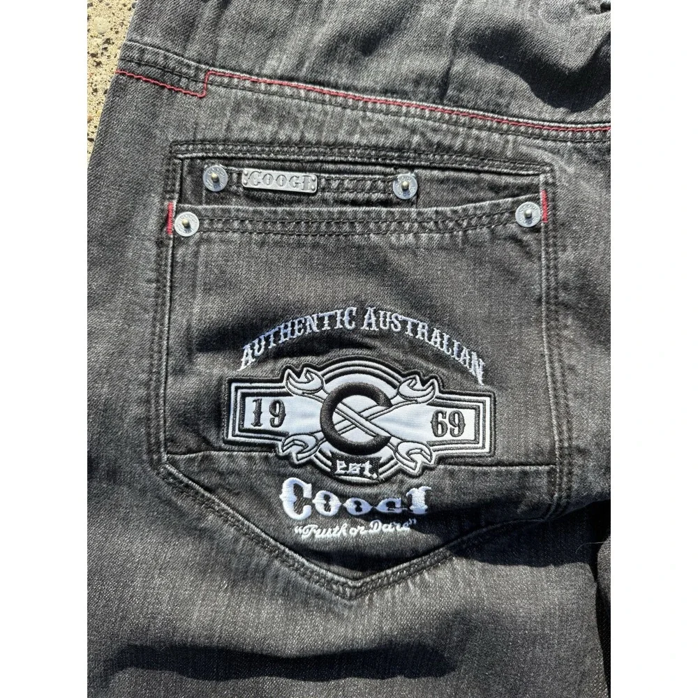COOGI Y2K Authentic Australian Wide Leg Mens Jeans Vintage‎ Measure 40x28*